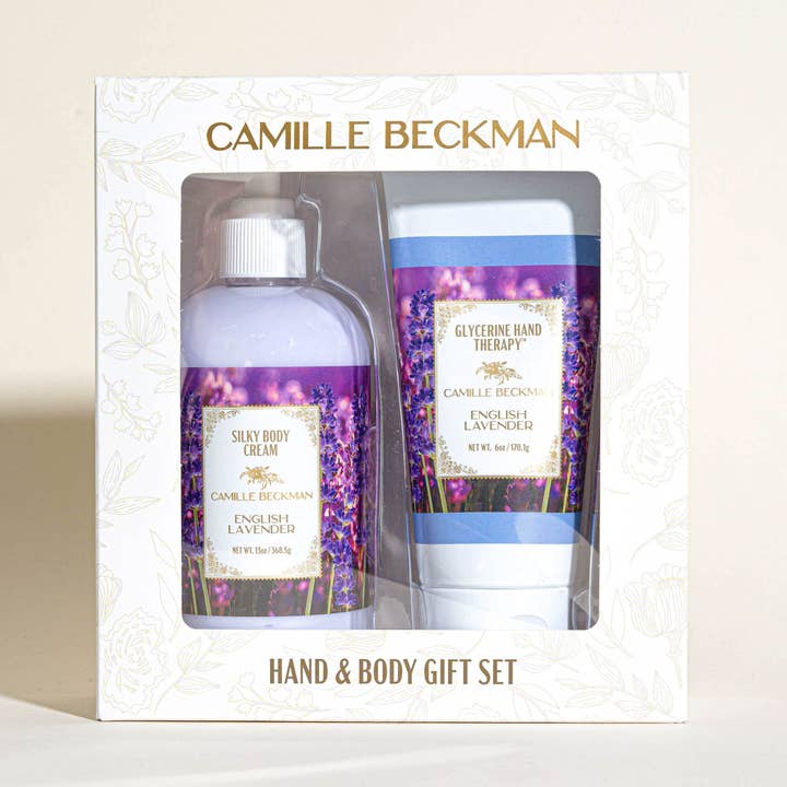 English Lavender Hand and Body Duet Gift Set for wholesale by Camille Beckman