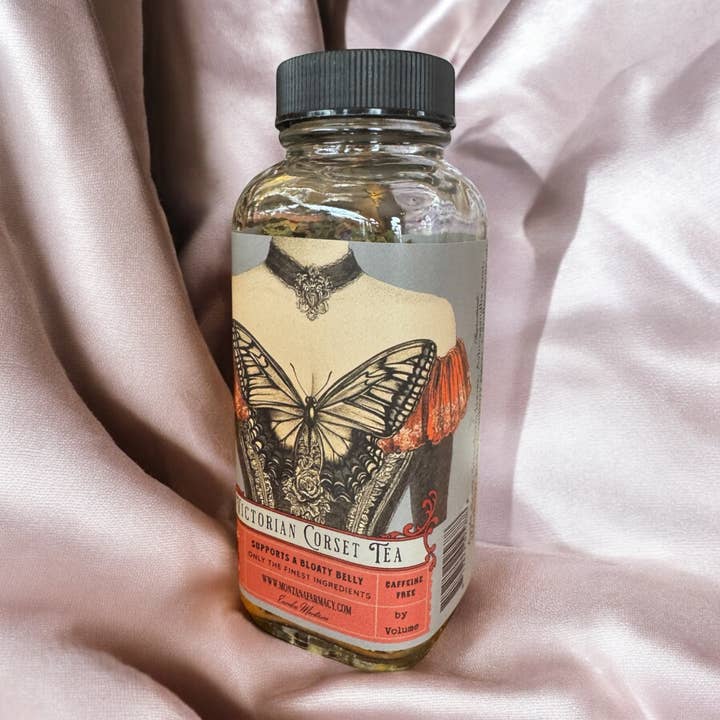 Montana Farmacy - Wholesale Loose Tea - Vintage Victorian Corset Tea support a bloaty tummy Tea Jar5