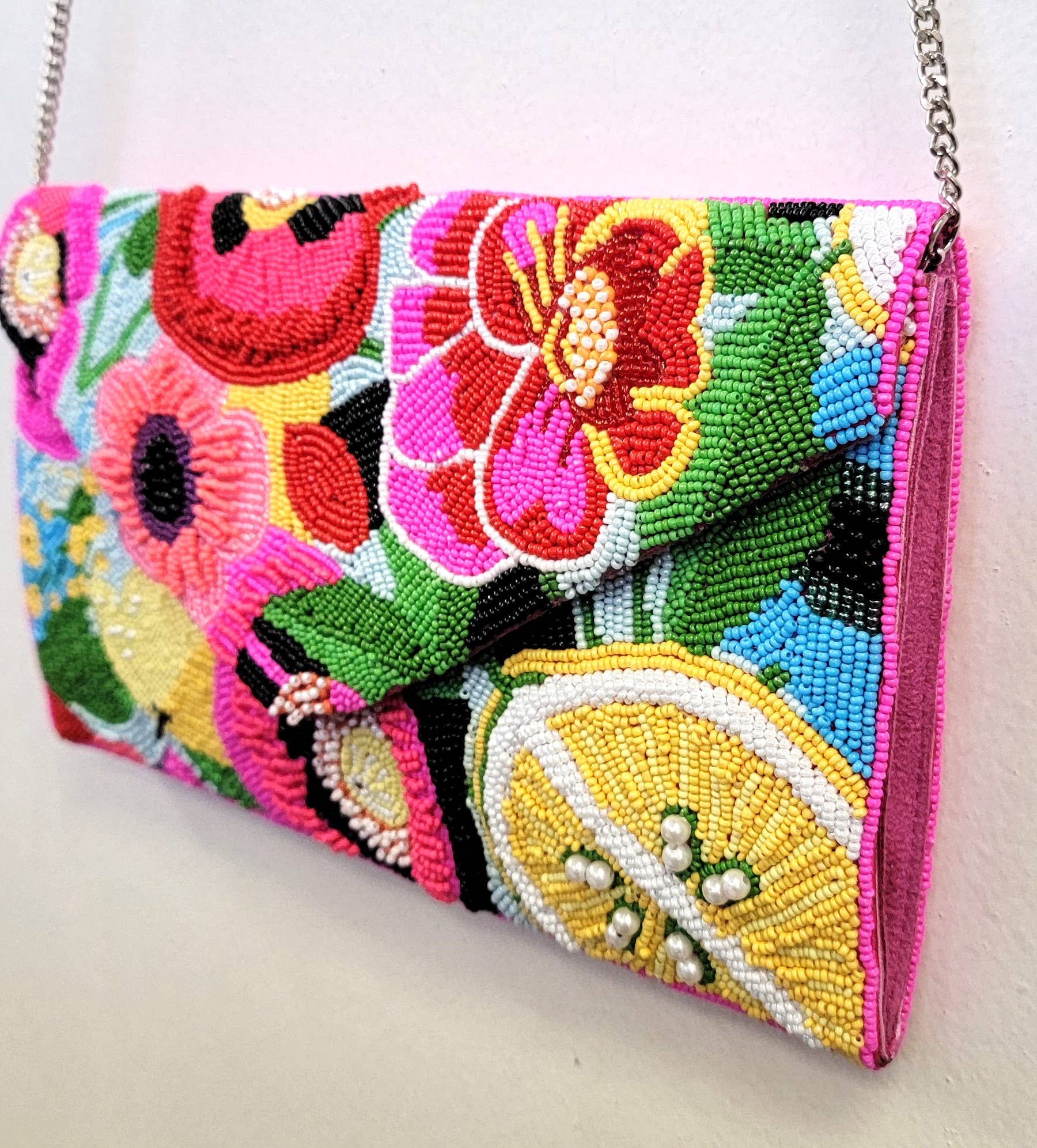 Ricki designs - Vendita all'ingrosso Pochette - Donna - UNA NUOVA ARRIVATA POCHETTE ALOHA-2 CON PERLINE1