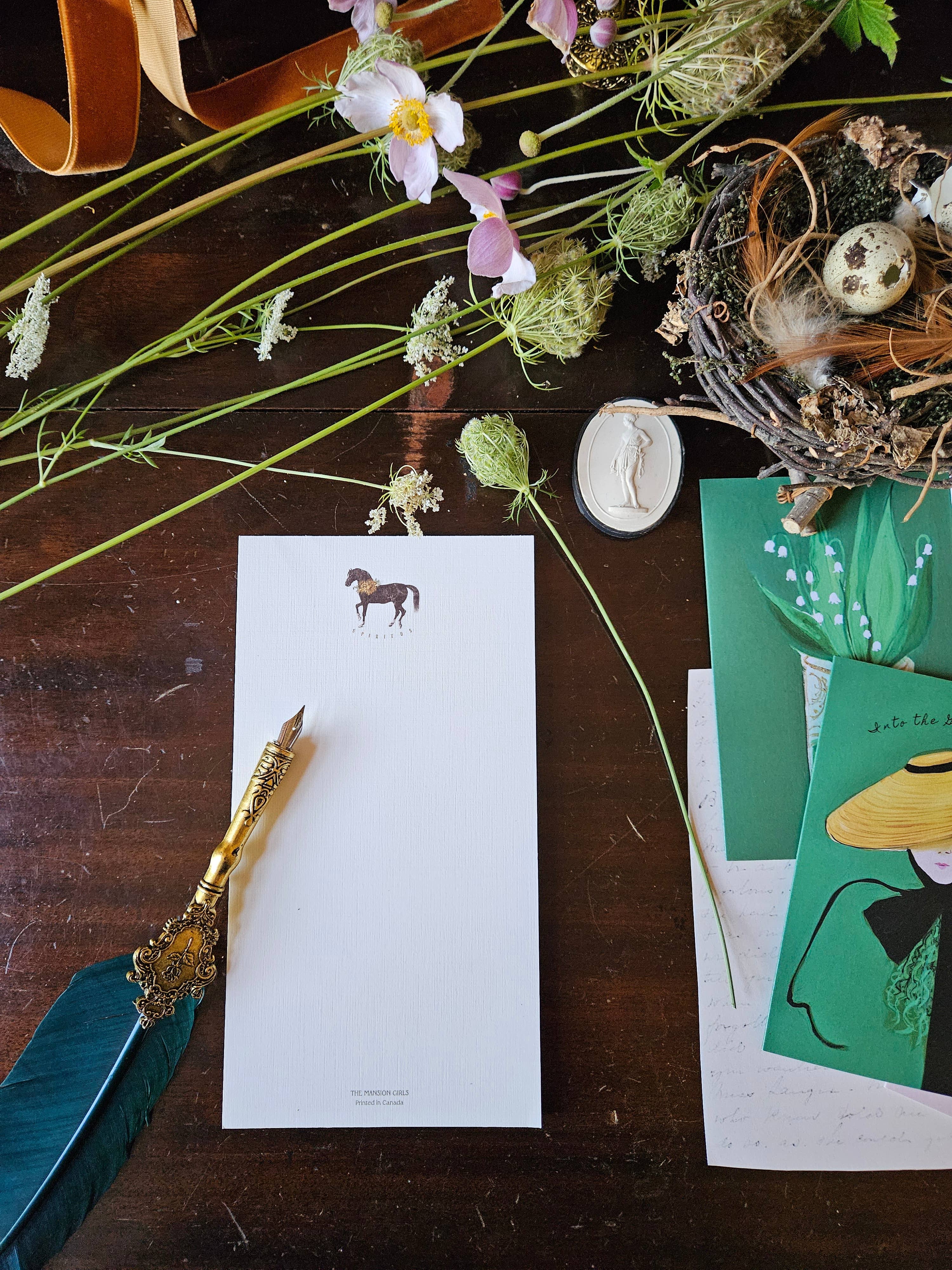 JANET HILL STUDIO - Wholesale Notepad - Spiritus Equestrian Notepad1