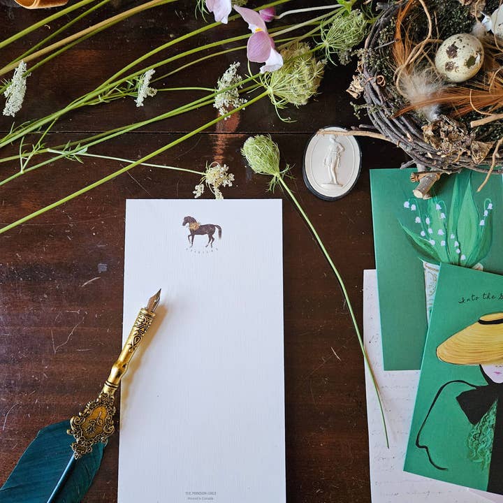 JANET HILL STUDIO - Wholesale Notepad - Spiritus Equestrian Notepad1