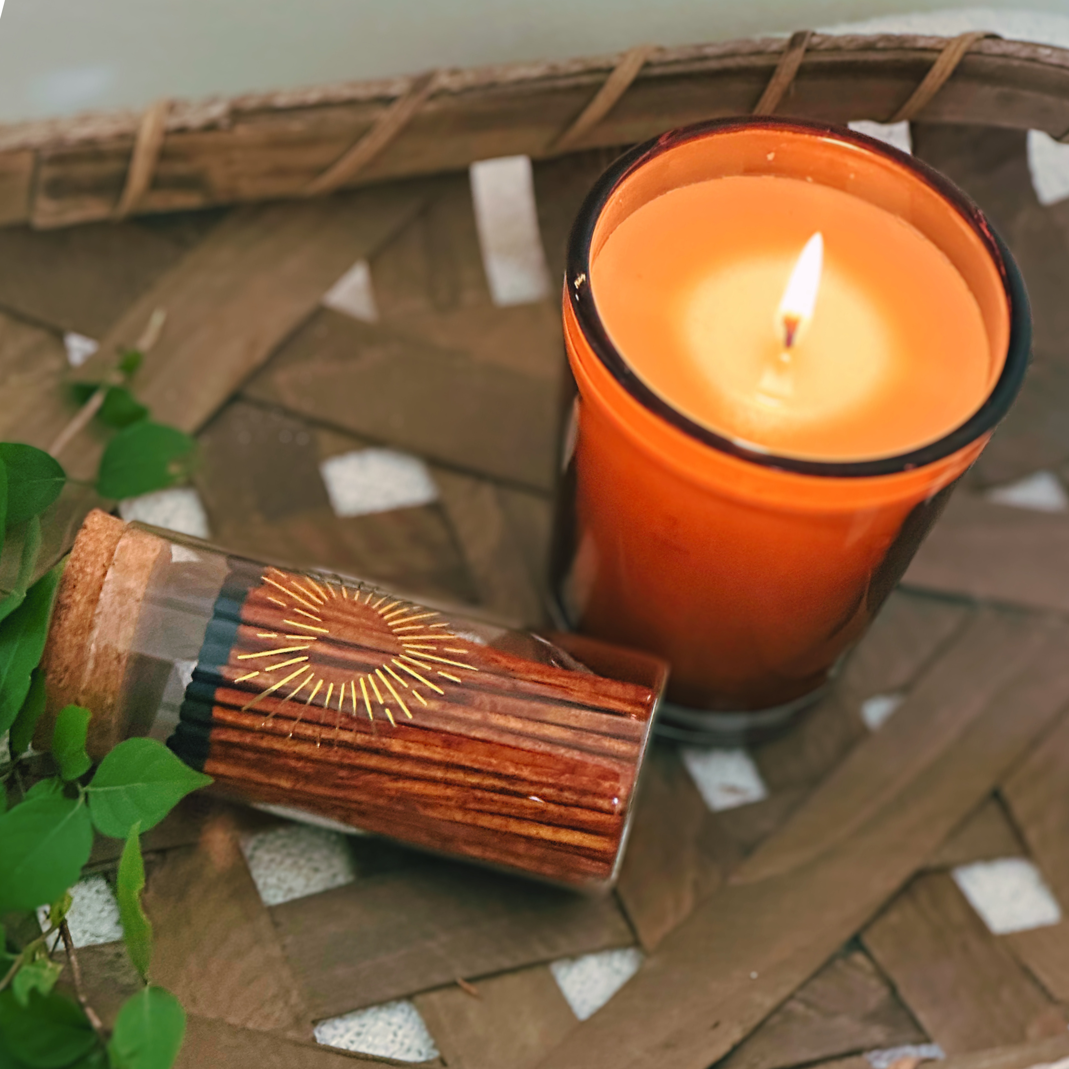 Thankful Greetings – wholesale Tändsticka – Guldtryck med 4" tändstickor & stor korktoppburk28