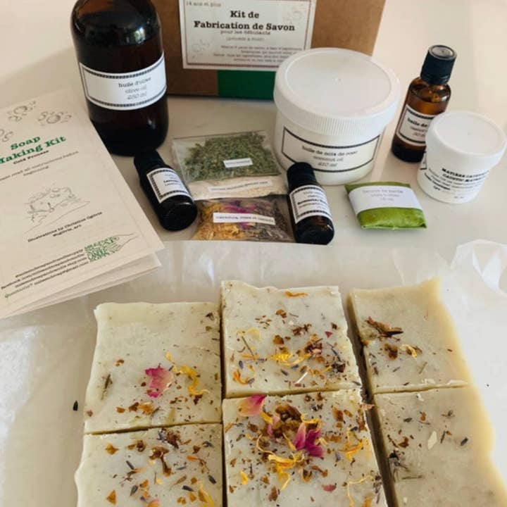 Kit de fabrication de savon DIY Lavande/Romarin pour la vente par Mile-End Soap & Candle Supply