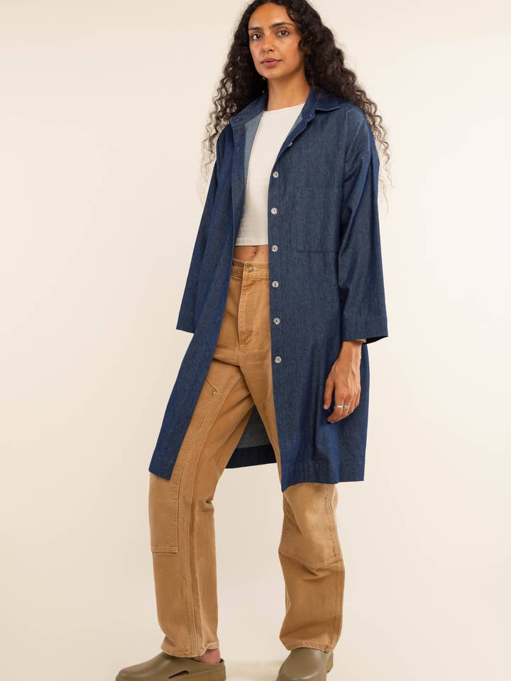 NLT - Wholesale Shirt Jacket/Shacket - Women's - Esme Denim Chore Overshirt5
