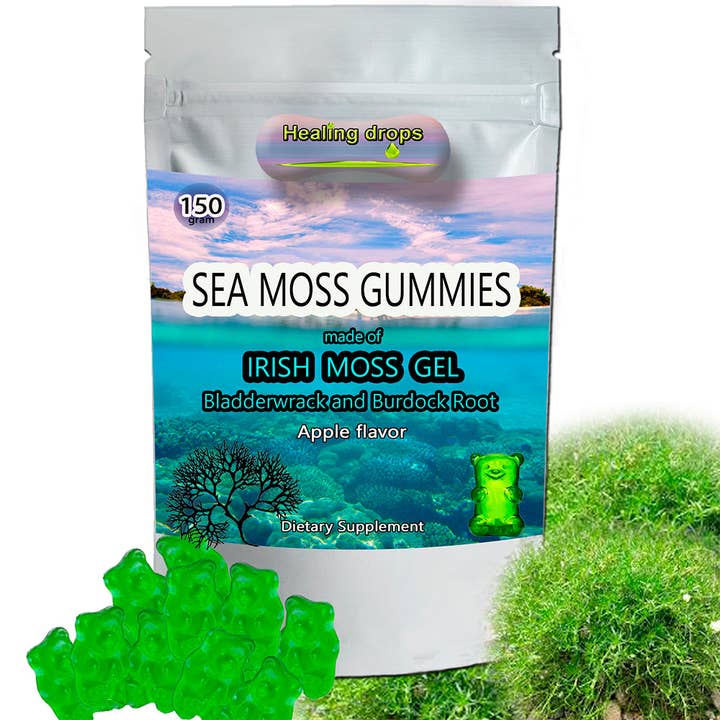 Healing Drops - Wholesale Oral supplement/vitamin - Sea Moss Gummies with Bladderwrack and Burdock Root1