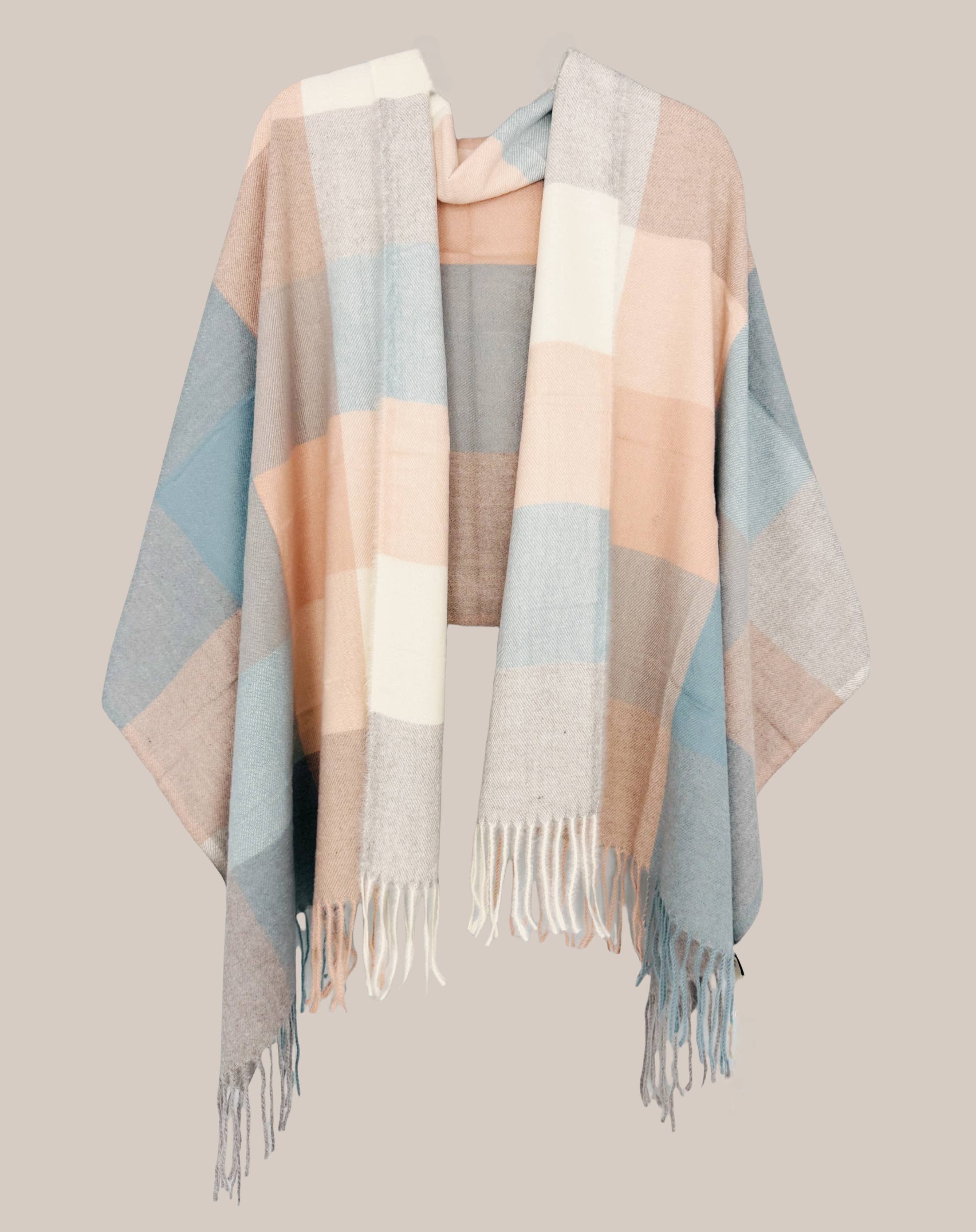 JC Sunny Fashion – Wrap - Mulher por atacado – 23 Cores! Manta Envolvente de Blocos de Cor Mais Suave que Caxemira4