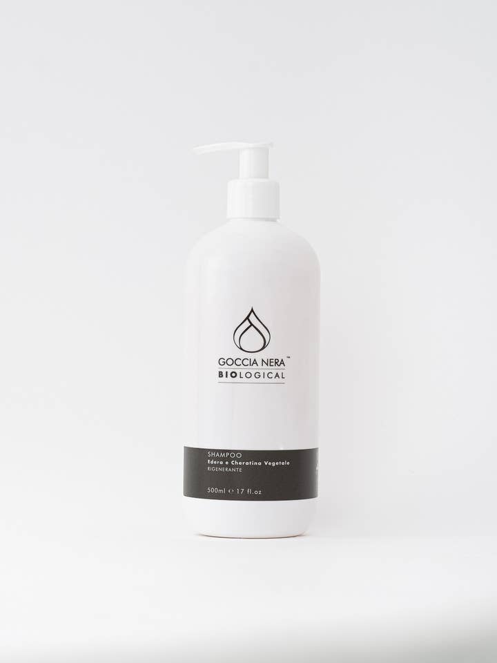 Champú Hiedra y Queratina Vegetal Regenerador 500ml para venta al por mayor de Goccia Nera