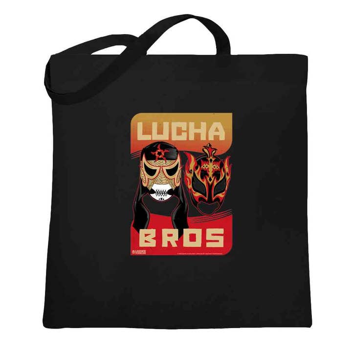 Pop Threads - Wholesale Tote Bag - Unisex - Lucha Bros Masks Penta Zero M Fenix Lucha Libre Tote Bag1