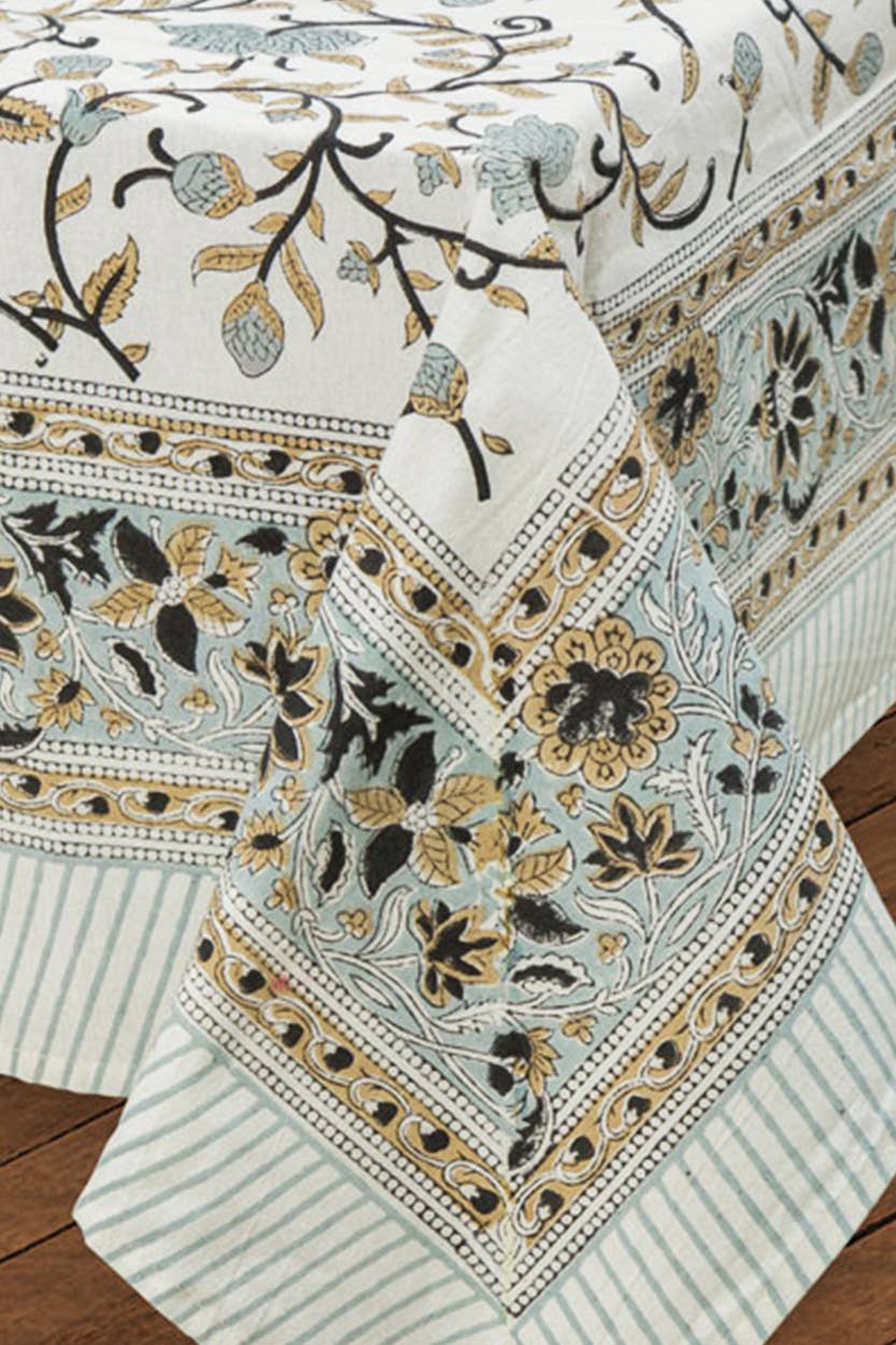 Sevya Handmade – wholesale Tablecloth – Silver Floral Tablecloth3