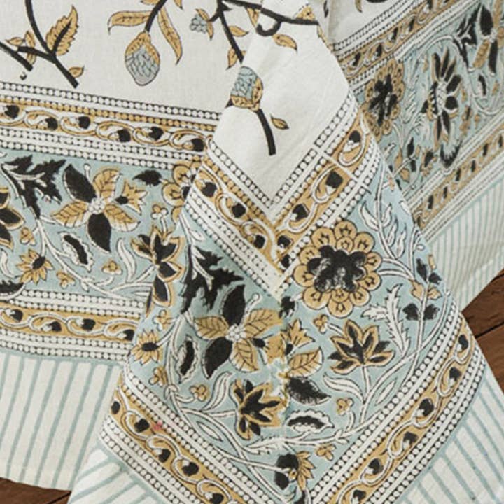 Sevya Handmade - Wholesale Tablecloth - Silver Floral Tablecloth3