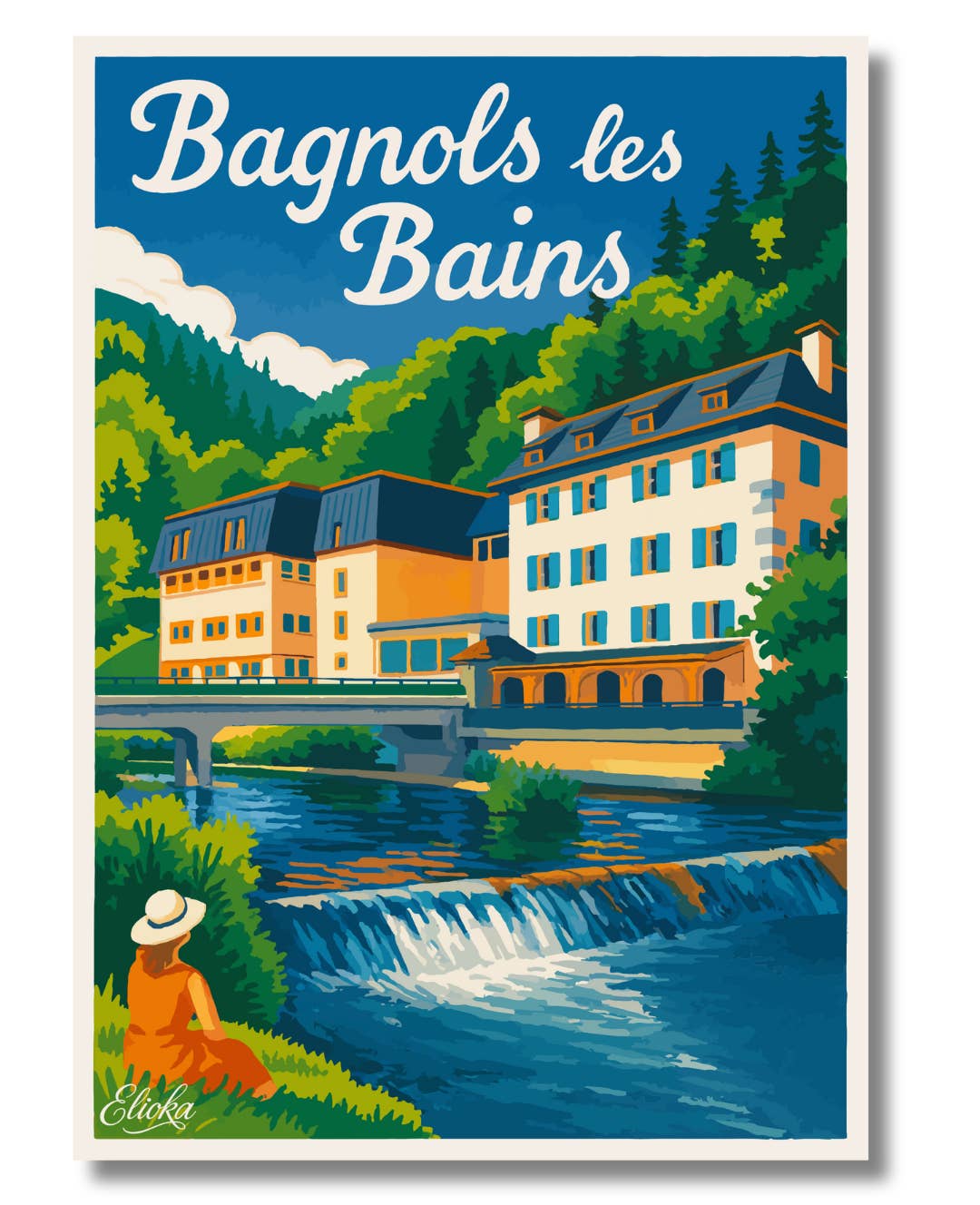 ELIOKA - Wholesale Poster - Display "Bagnols les Bains"