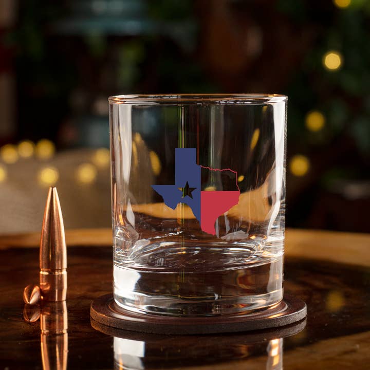 Old Southern Brass – Engroshandel Cocktail-/likørglas – Texas Flag - Whisky Glas2