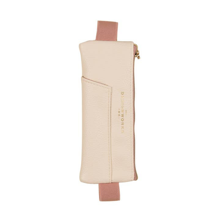 Designworks Collective – wholesale Pencil case/pouch – Designworks Ink Pen Pouch - Cream + Taupe0