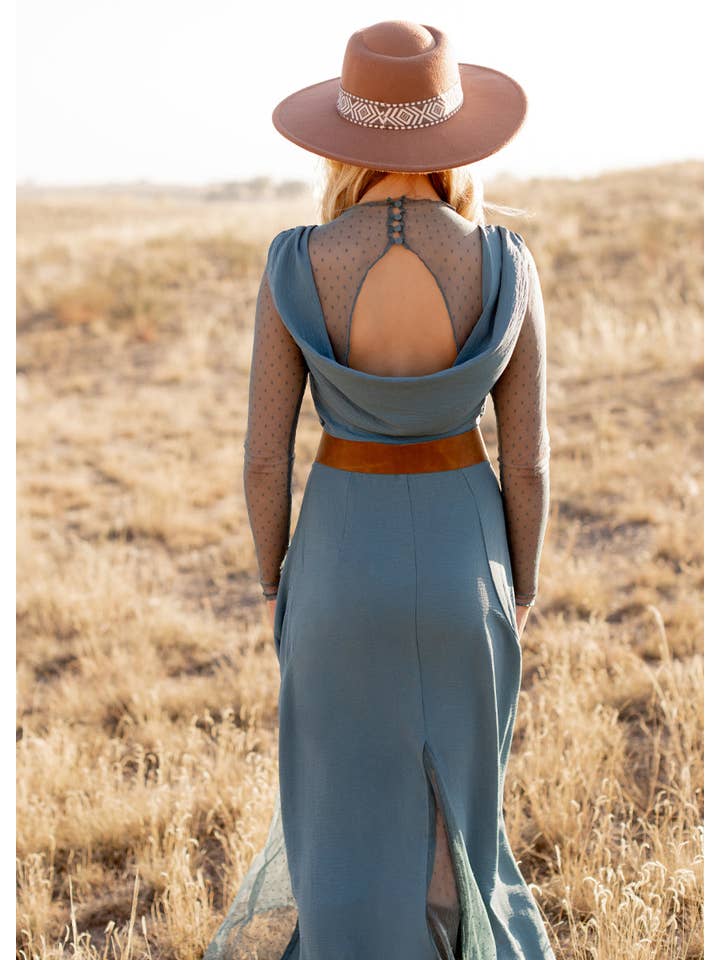 Joyfolie - Wholesale Dress - Women's - Tisannah Dress in Dusty Teal