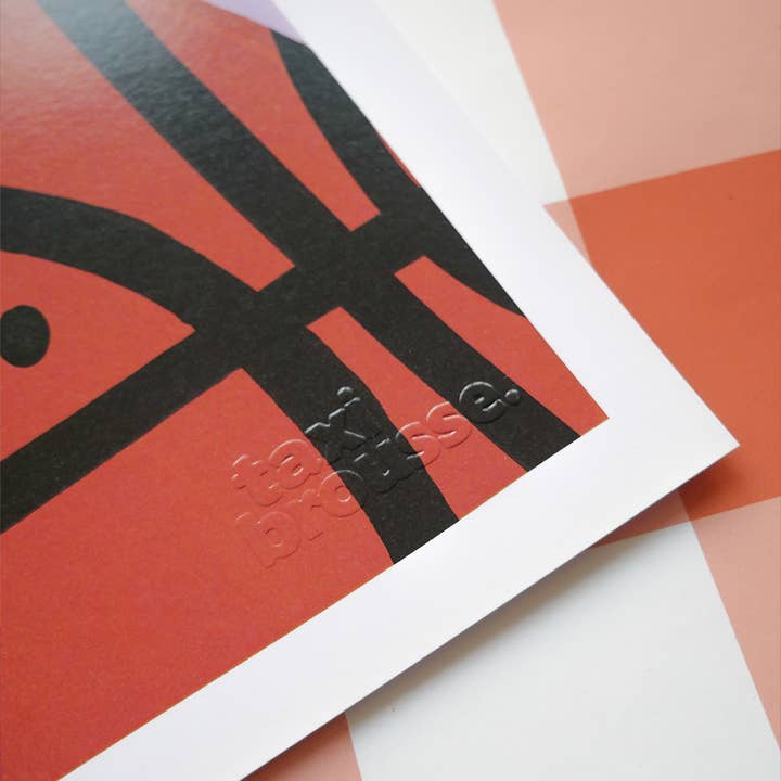 Taxi Brousse - Wholesale Poster - Art Print 30x40 cm – BASKET – Colorful Graphic Illustration2