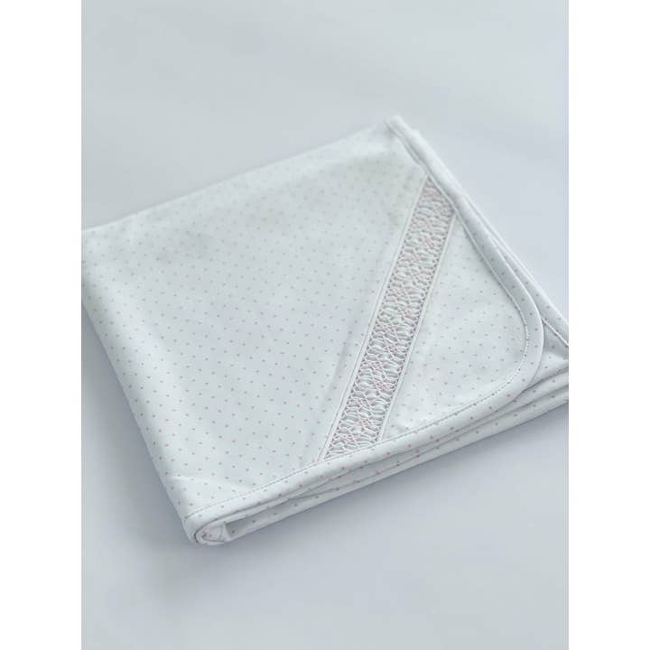 Couverture pour bébé - Pois roses pour la vente par Azulito US