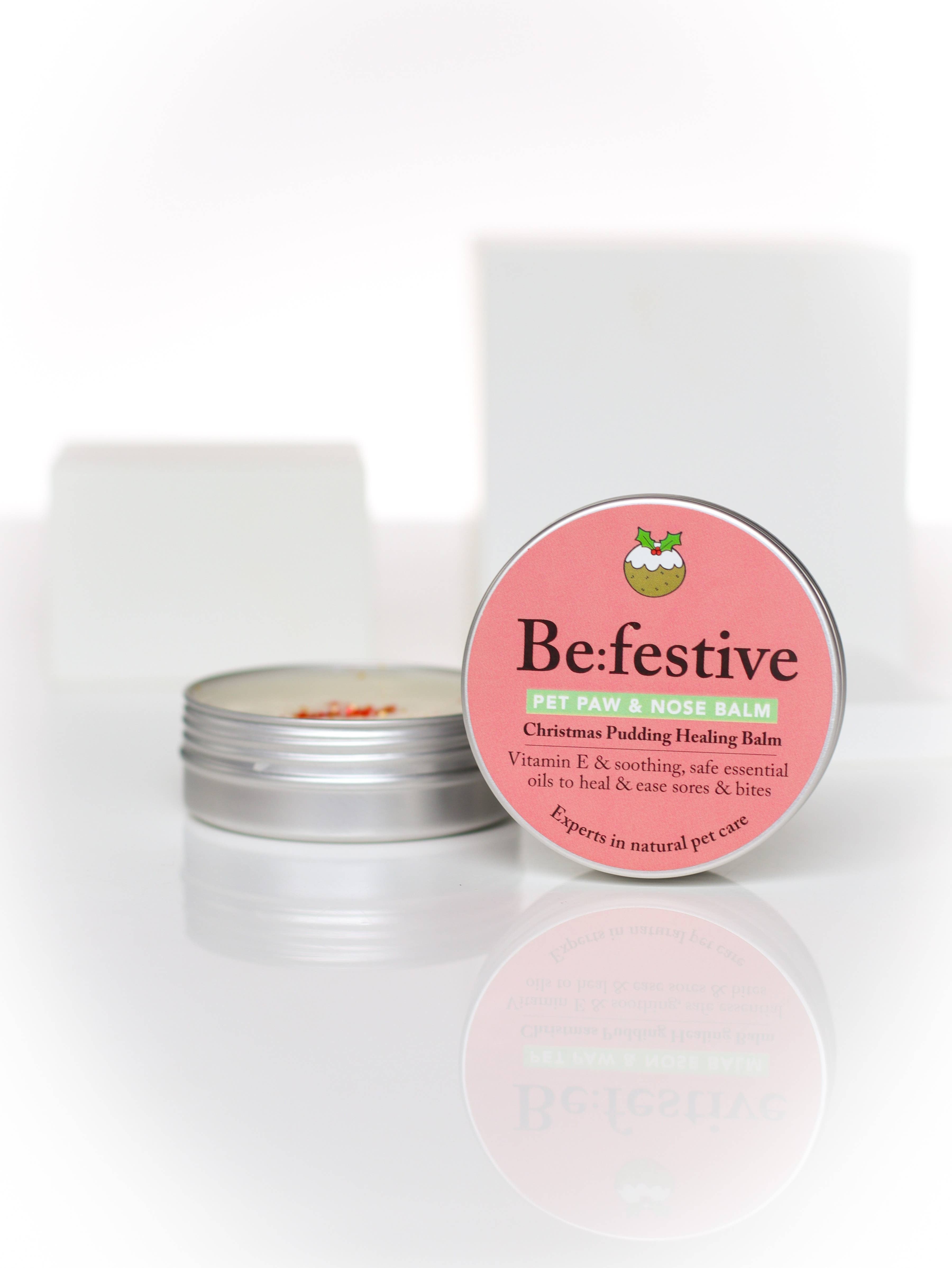 BeLoved, Natural Dog Grooming Products. – wholesale Pet balm – Dog – Be:Festive Nose Balm & Paw Balm For Dogs, a Christmas Gift.1
