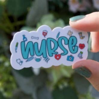 Nursing Stickers • Waterproof Stickers • Sticker Pack • Vinyl Sticker • Gifts for Nurses • Nurse Appreciation • Magnets for wholesale by Stick With It Design Co