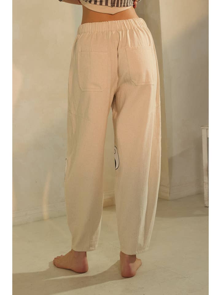 Oddi - Wholesale Pants - Women's - Light Washed Cotton Cropped Barrel Pants4