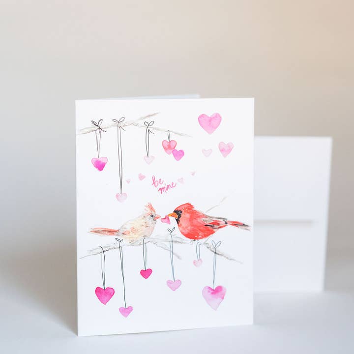 Melissa Hyatt - Wholesale Everyday Greeting Card - "Red Cardinal" watercolor greeting card