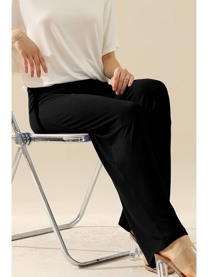 NINEXIS - Wholesale Pants - Women's - CWBLP410_HIGH WAIST WIDE LEG PALAZZO LOOSE CASUAL PANTS14