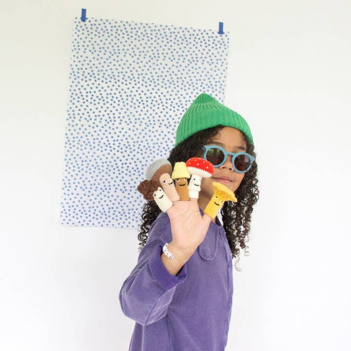 Blabla - Wholesale Finger puppet – Child & baby - Finger Puppet Mushrooms (set 5)4