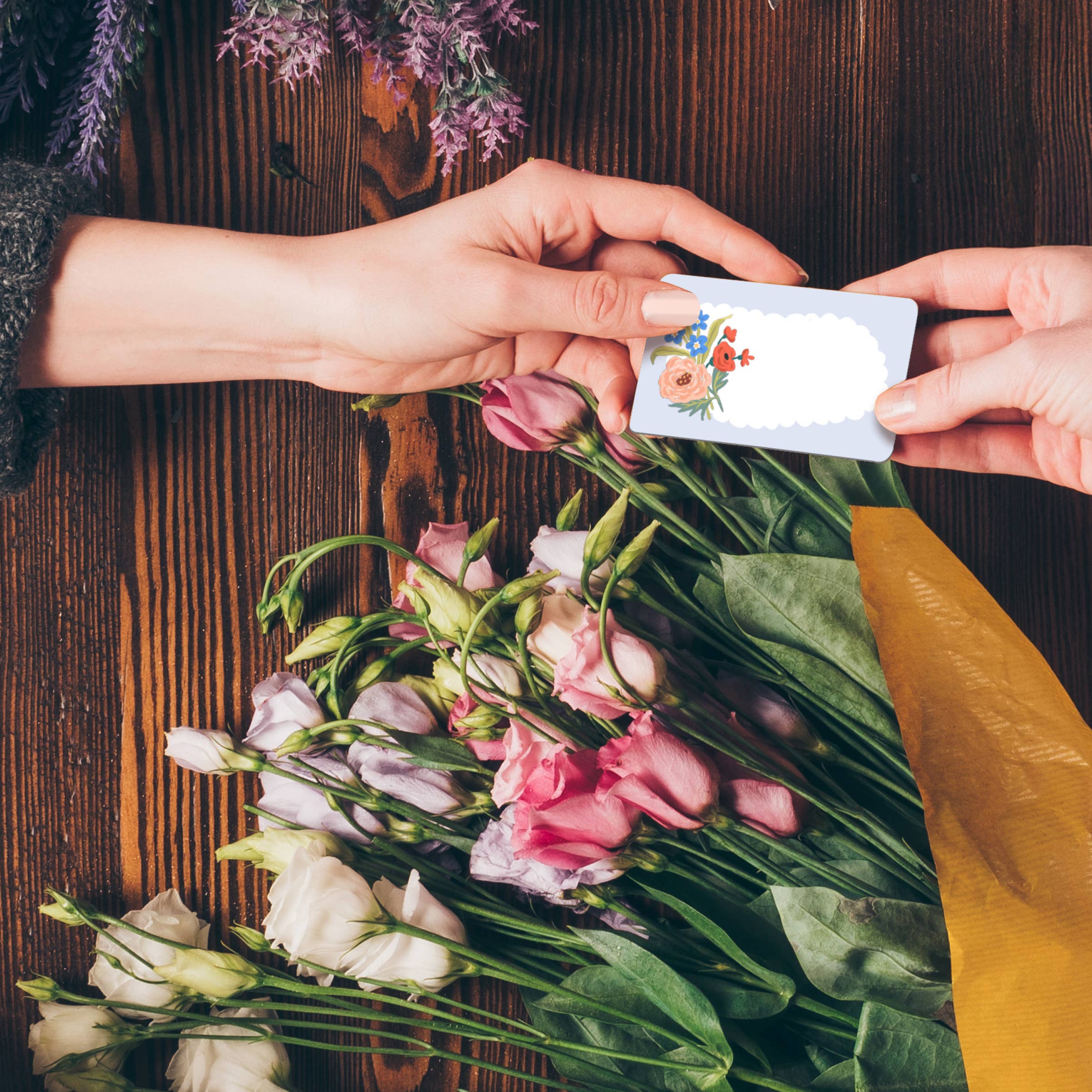 Inklings Paperie – wholesale Kontorsmateriel/Notecard Set – Pocket Notes™ - Förgätmigej2