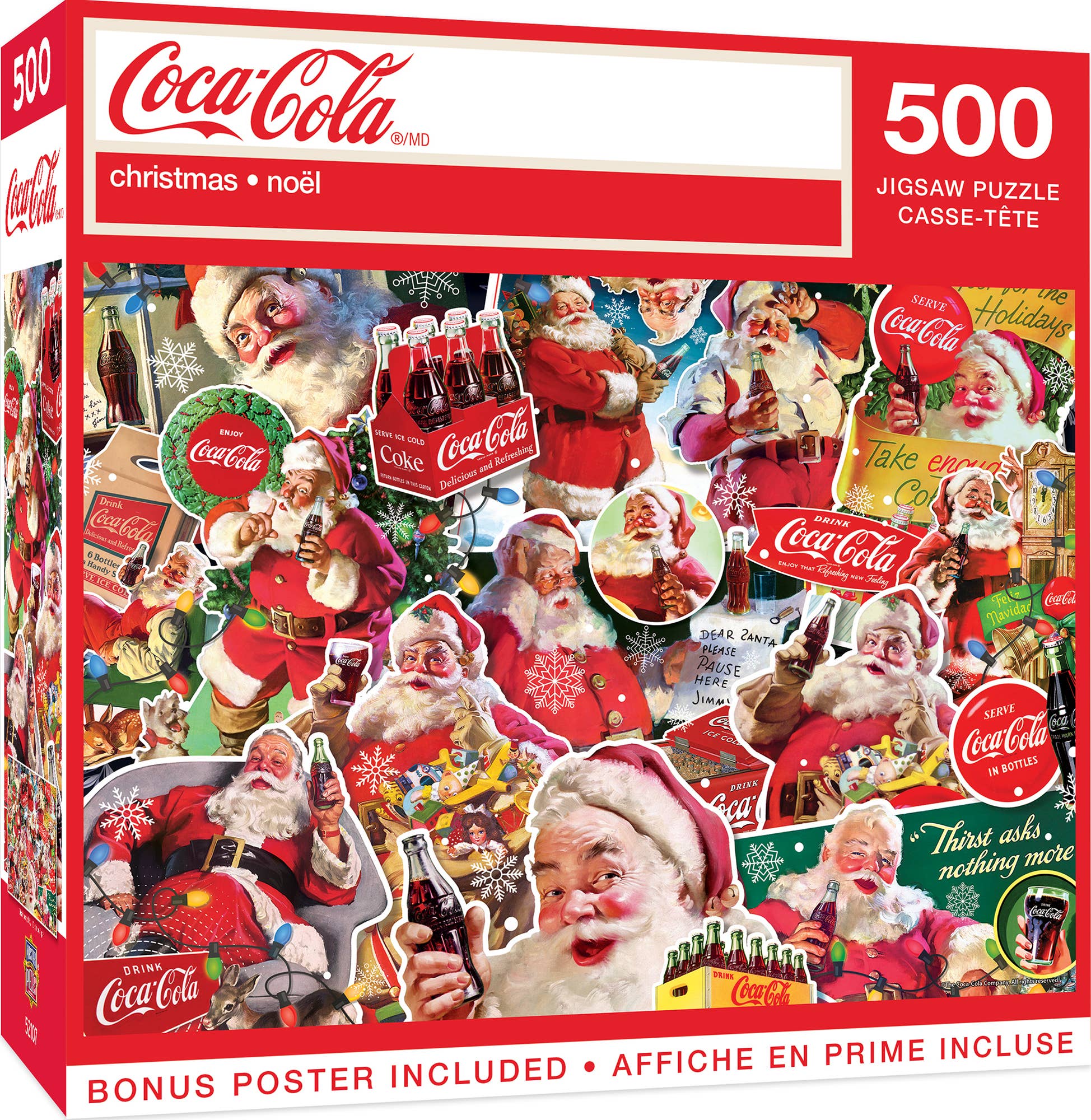 Masterpieces Puzzles - Wholesale Puzzle - Adult - Coca-Cola Christmas - 500 Piece Puzzle0