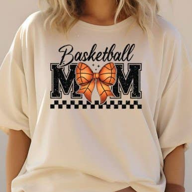 Basketball mom tee for wholesale by The Muddy Magnolia Boutique