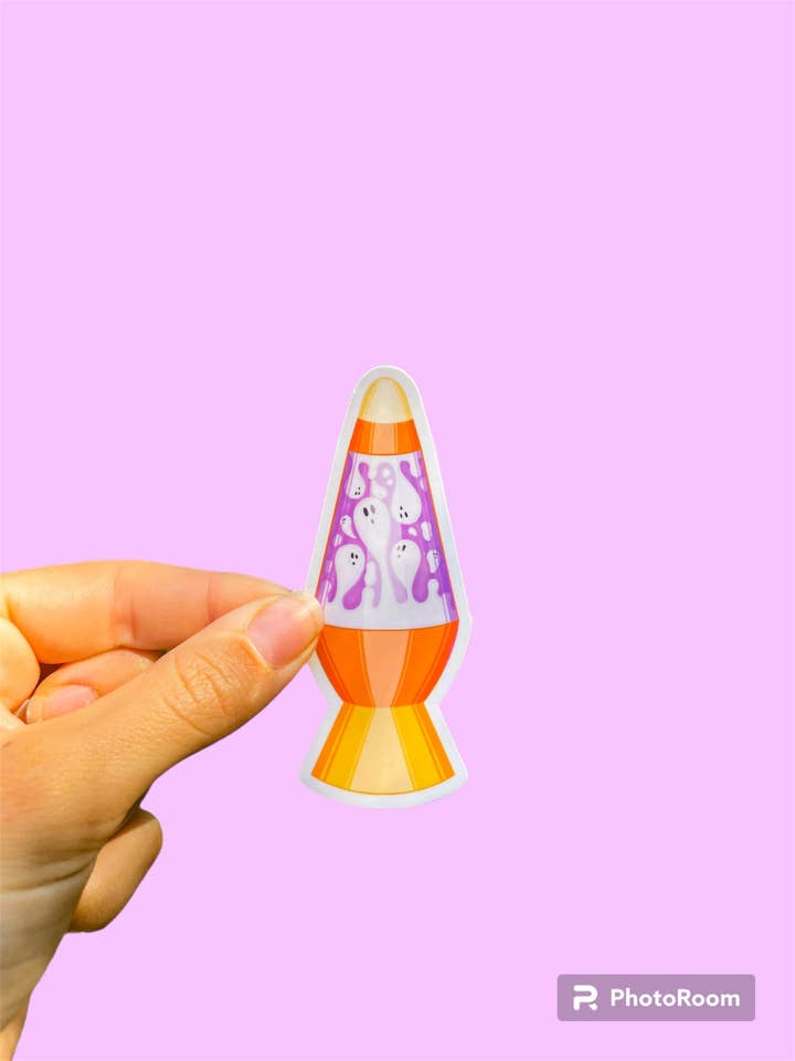 Ghost Lava Lamp Sticker for wholesale by A Tub of Prints