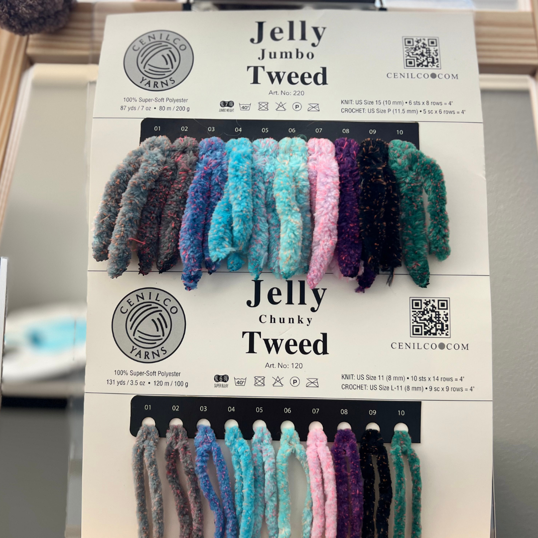 Kalpten LLC - Wholesale Yarn - Super Bulky Jumbo Chenille Tweed Yarn|Finest Quality5