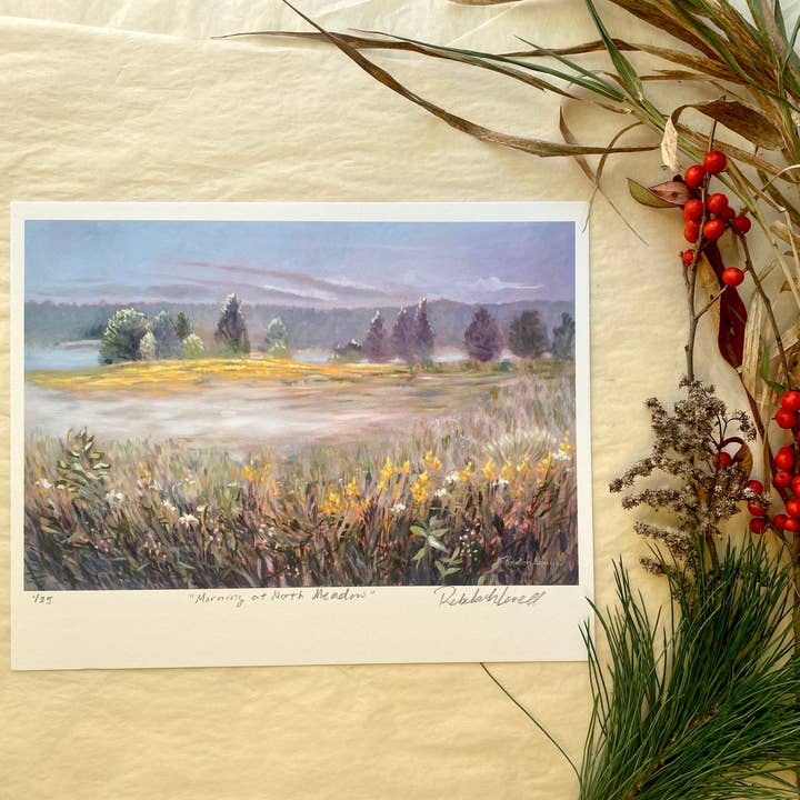 Rebekah Lowell Creative Studio - Wholesale Art Print - "Morning at North Meadow" Brush with Nature Art Print1