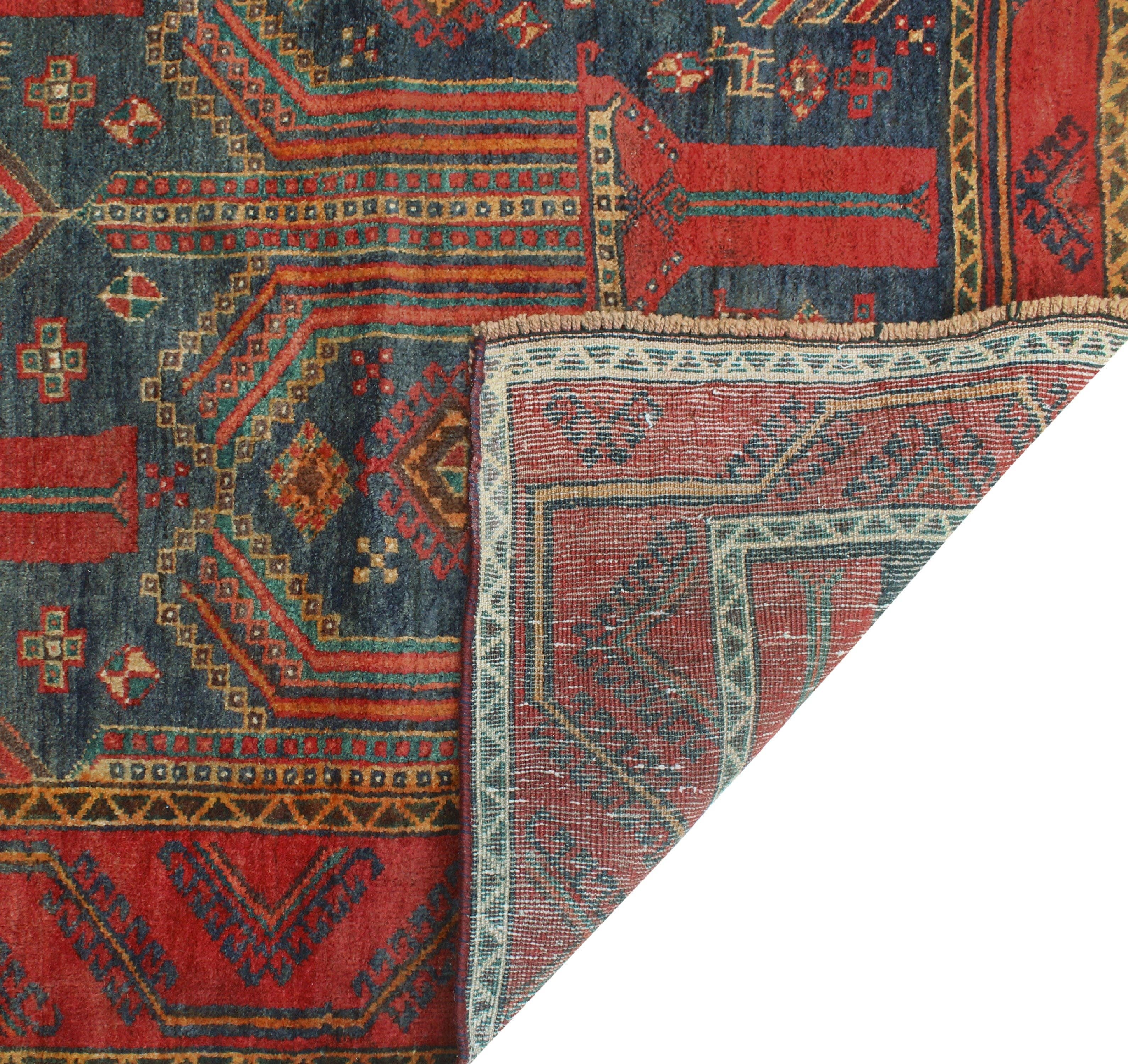 Noori Rug - Wholesale Area rug - Fine VTG Maryanne Navy/Red Rug, 3'6" x 6'11"3