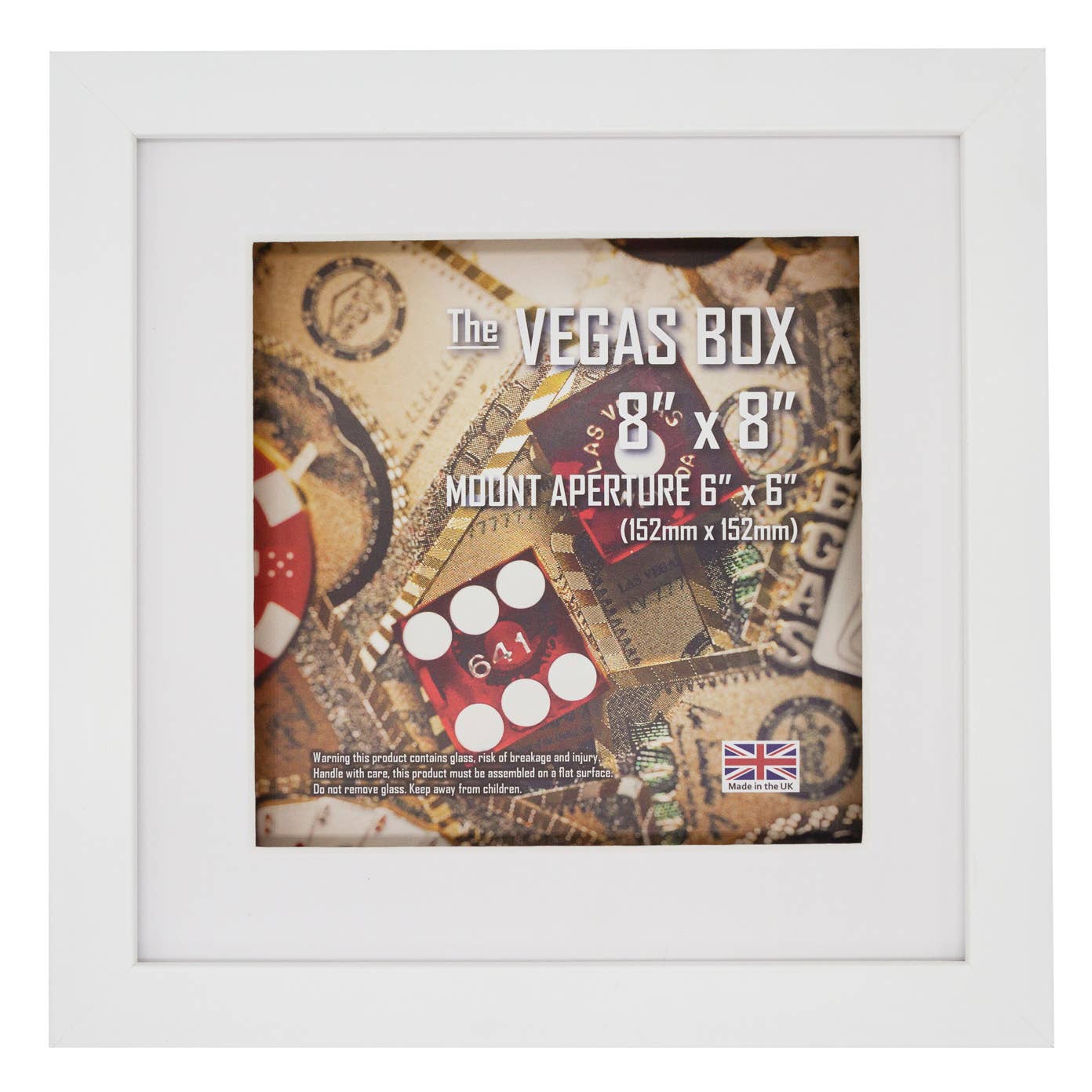 Absolute Frames Ltd - Vente Cadres photos - Vegas Box Blanc1