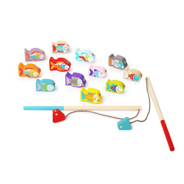 Wooden Toys - Vendita all'ingrosso Giocattolo in legno - Bambini - Giocattolo da gioco in legno Pesca su magneti | Giocattolo in legno