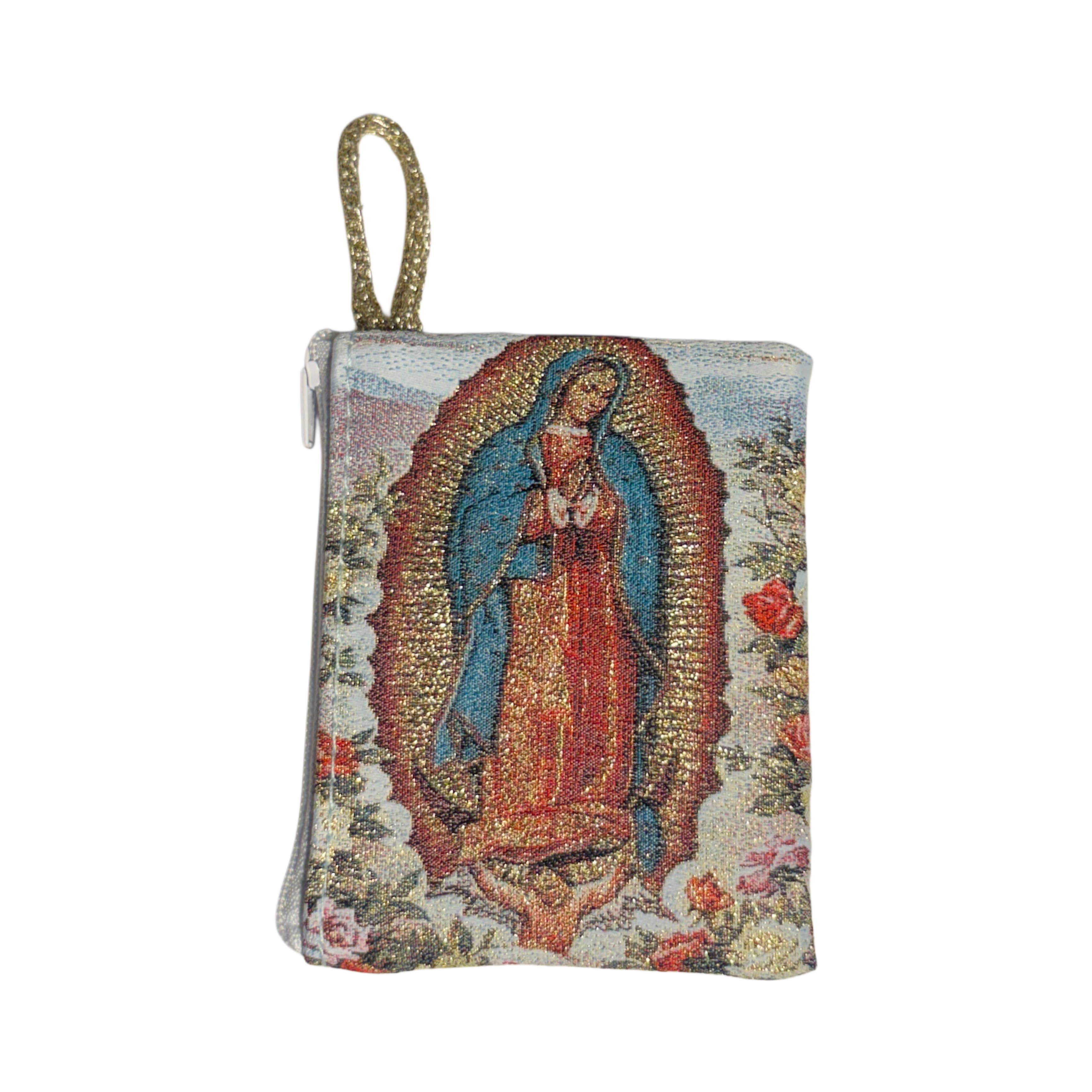 Oremus Mercy - Wholesale Pouch - Unisex - Rosary Pouch - Our Lady of Guadalupe 3″ x 4″1
