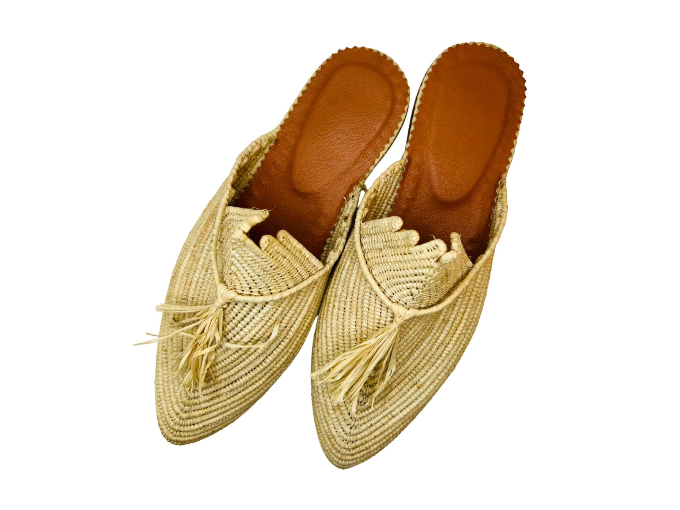 LaMaisonBerbere - Wholesale Sandals - Women's - Ravishing Raffia Handmade Moroccan Raffia Sandals for Women2