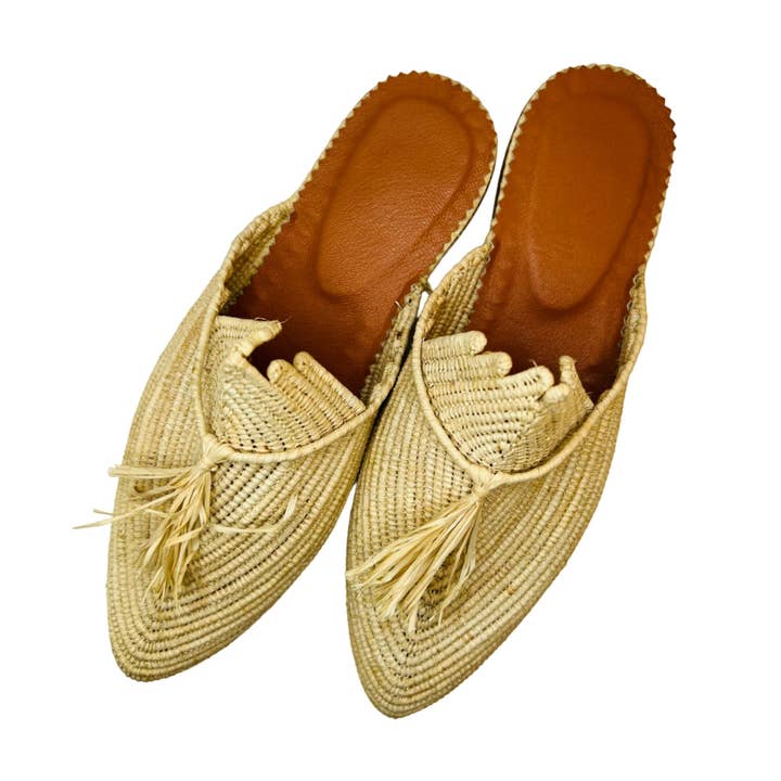 LaMaisonBerbere - Wholesale Sandals - Women's - Ravishing Raffia Handmade Moroccan Raffia Sandals for Women2