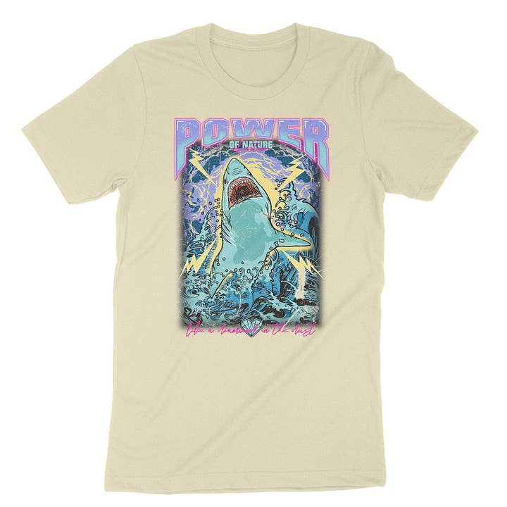 Power Hai T - Crème voor wholesale door Positive Lifestyle Clothing