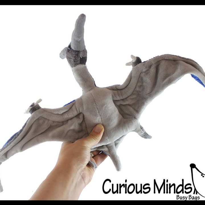 Curious Minds Toys - Wholesale Stuffed/Plush Toy - Kids & Baby - 1 Large Posable Pterodactyl Dino Plush Stuffed Animals- Ador1