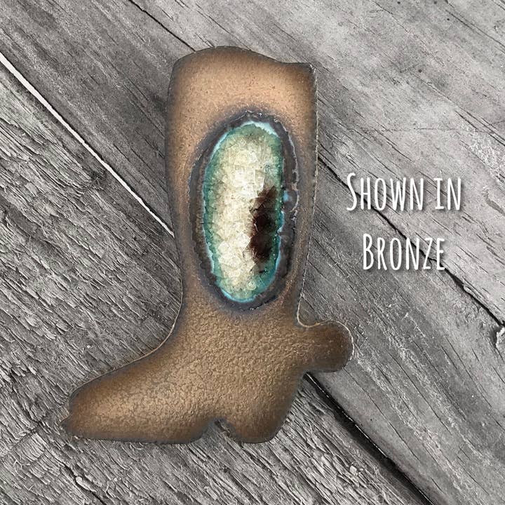 Cowboy Boot Magnet for wholesale by Dock 6 Pottery