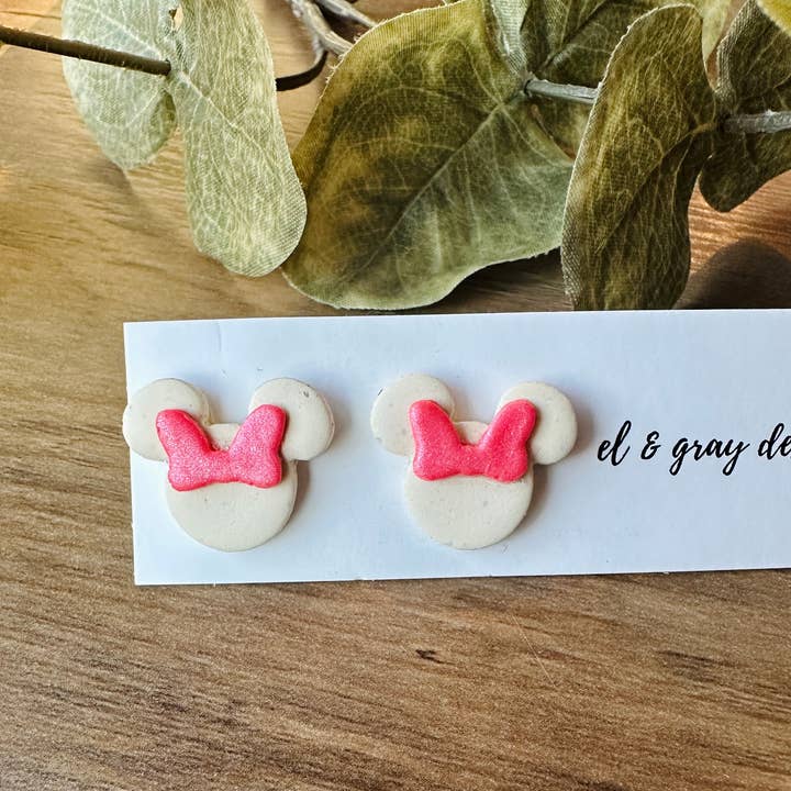 El & Gray Design - Wholesale Dangle Earrings - Theme Park Mouse Earrings (Multiple Styles Available! Click Through)5