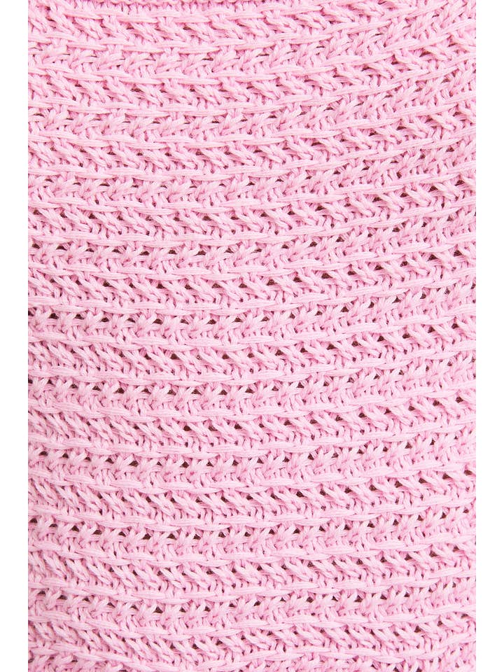 LE LIS - Wholesale Dress - Women's - SQUARE NECK SLEEVELESS CROCHET MIDI DRESS16