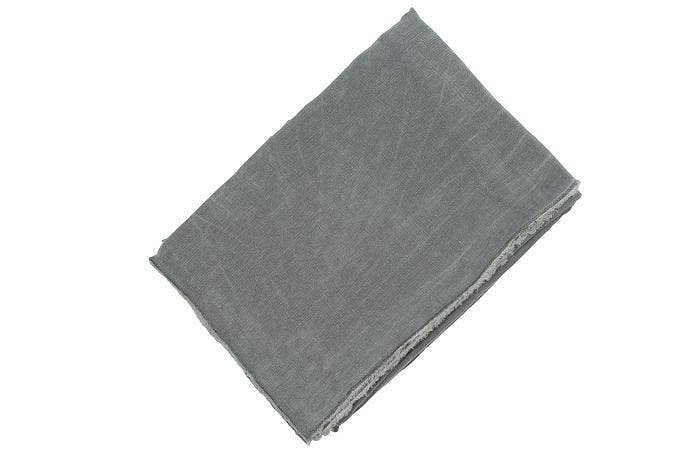 Michelle Dark Grey Linen Tablecloth 150X350 for wholesale by MrsBLOOM