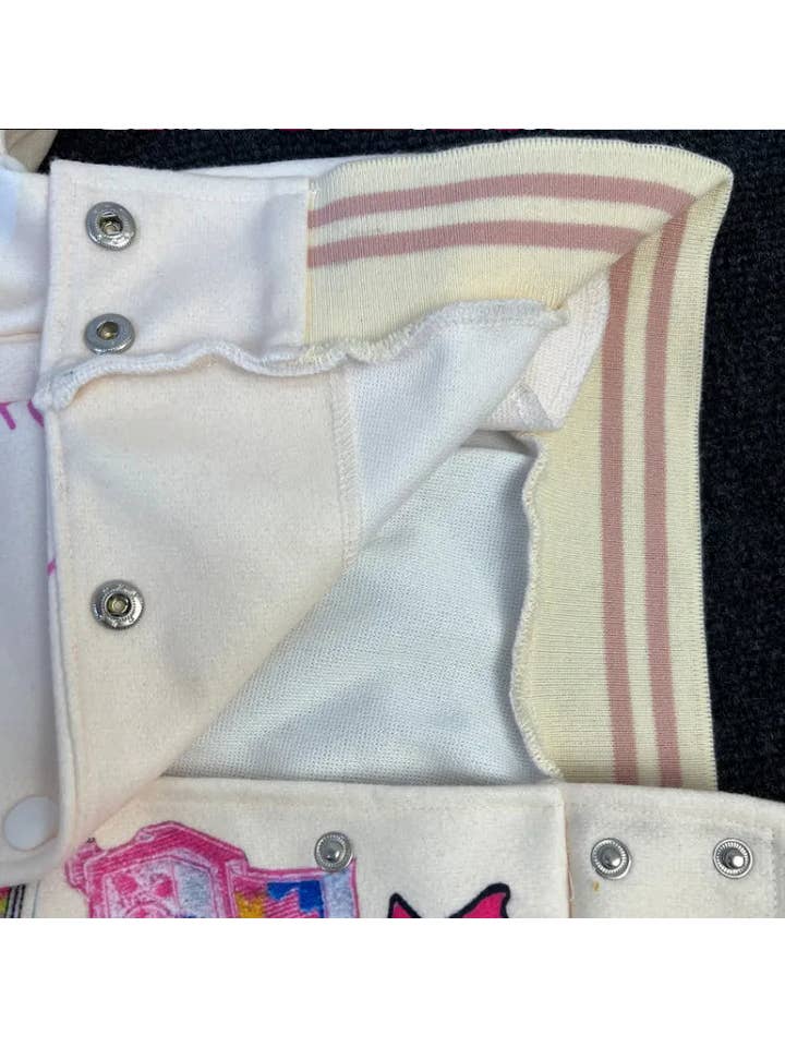 MB Fashion Wholesale - Wholesale Varsity/Baseball Jacket - Women's - MB FASHION PRINTED CASUAL BASEBALL COAT TOP JACKET 3012LY8