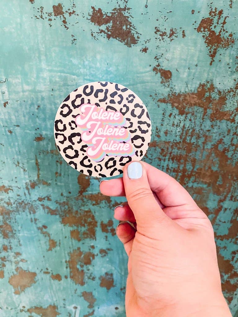 Burro Threads Co. – Adesivo por atacado – Jolene Leopard - Adesivo