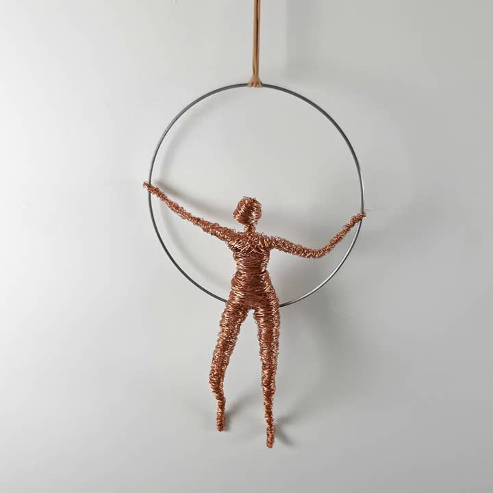 Haritopoulou - Wholesale Sculpture - Aerial Hoop Acrobat, Aerial Yoga Art