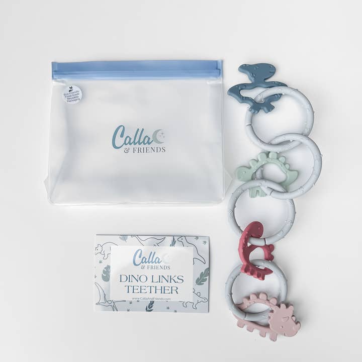 Calla & Friends - Wholesale Teether (Not Clip-On) - Baby - Dino Rings Silicone Teether9