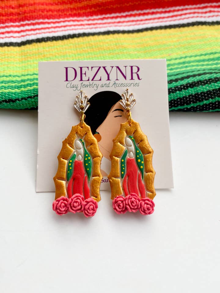 Virgencita Earrings for wholesale by Dezynr Shop