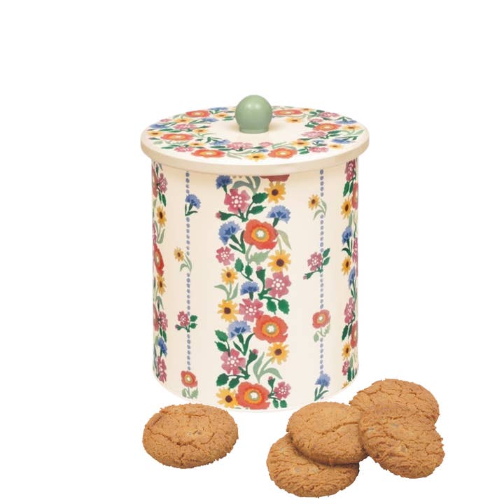 Emma Bridgewater Poppies Medium Biscuit Tin with Biscuits for wholesale by Tin Treats